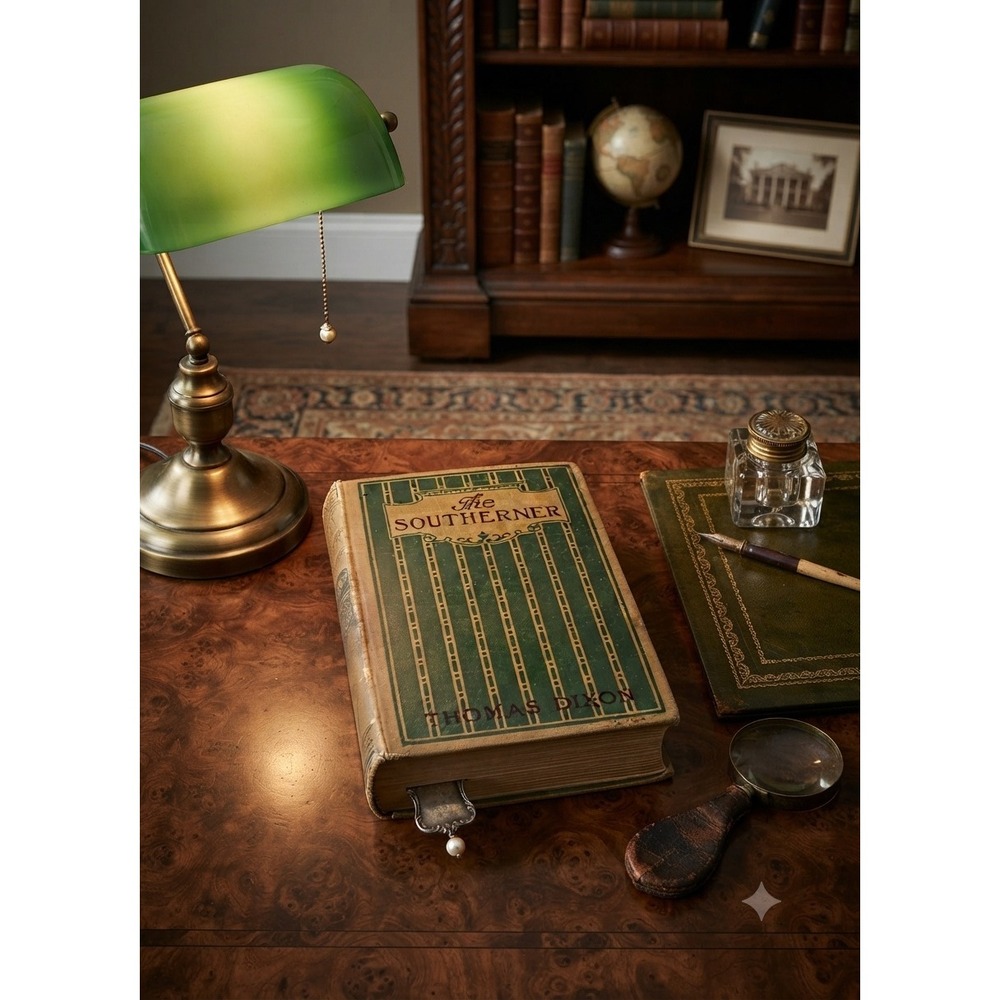 The Southerner Thomas Dixon 1913 Hardcover Book Grosset & Dunlap Vintage Green